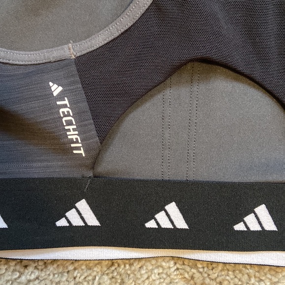 Adidas Power-react Training Medium Support Techfit Bra - Picture 7 of 8